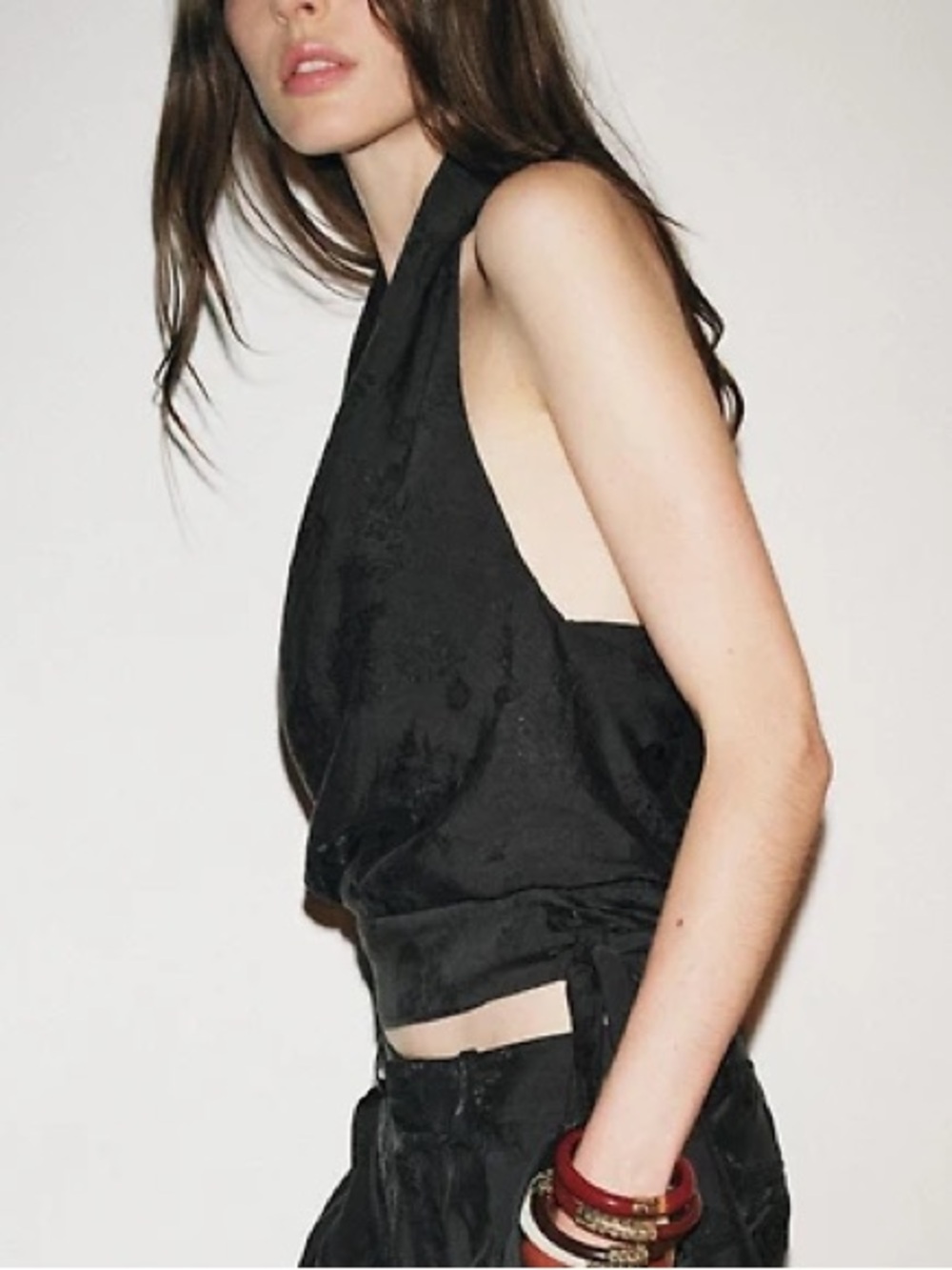 ZW Collection Floral Jacquard Halter